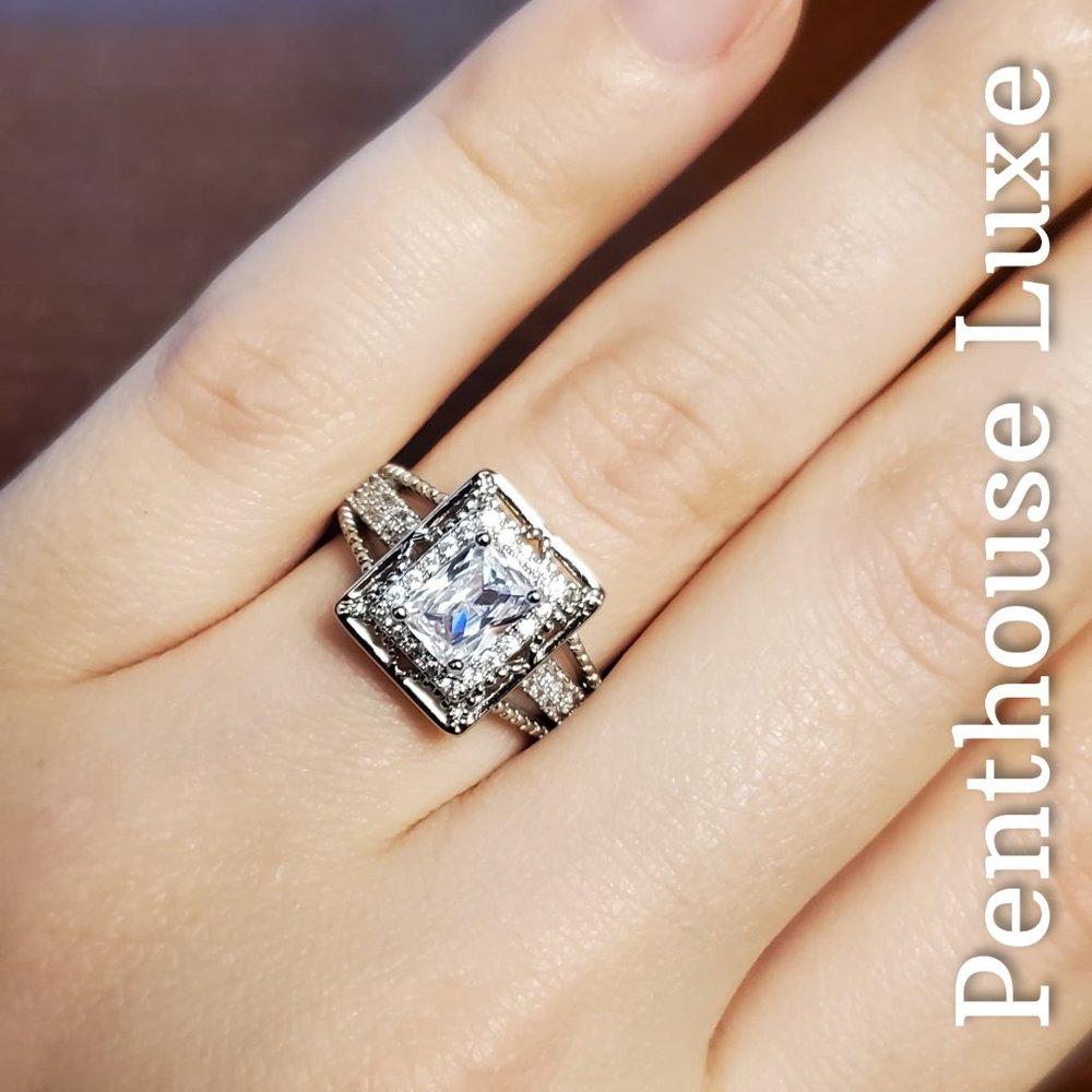 FINAL RESTOCK!! Radiant Cut White Sapphire Ring - Picture 5 of 7